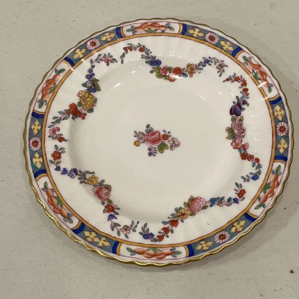 Vtg Minton China England Rose A4807 Antique Bone China Dessert Plate  5.5